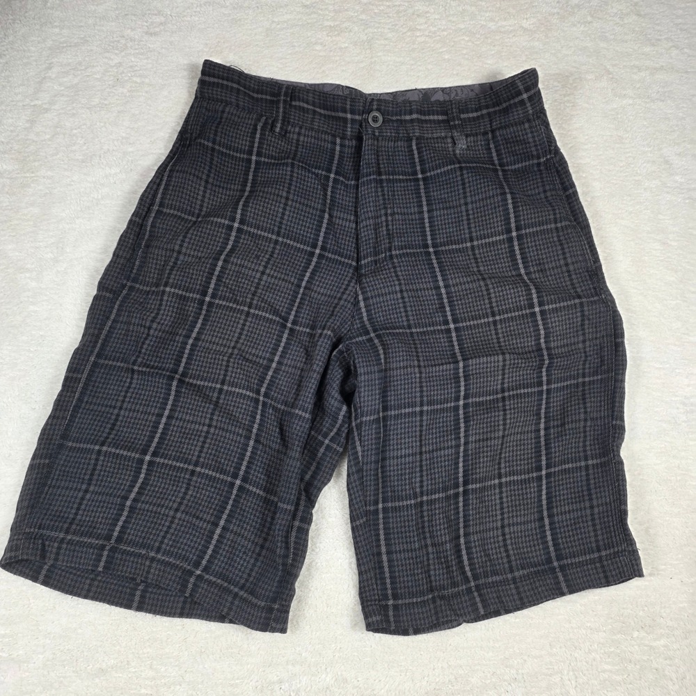 Micros Plaid Shorts Mens Y2K Las Angeles Soft Glen Check Chino Skater Skateboard